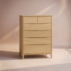 Ercol Rimini 6 Drawer Tall Wide Chest Ercol Rimini 6 Drawer Tall Wide Chest