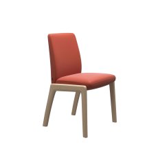Stressless Vanilla Low Back Dining Chair with D100 Legs in Leather Stressless Vanilla Low Back Dining Chair with D100 Legs in Leather