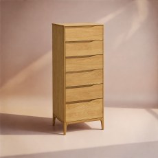 Ercol Rimini 6 Drawer Tall Chest Ercol Rimini 6 Drawer Tall Chest