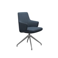 Stressless Vanilla Low Back Dining Chair with Arms and D350 Legs in Fabric Stressless Vanilla Low Back Dining Chair with Arms and D350 Legs in Fabric