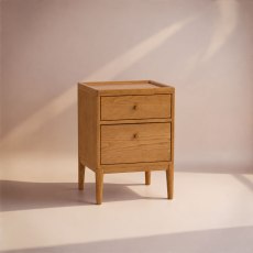 Ercol Salina 2 Drawer Bedside Cabinet
