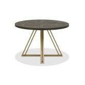 Athena Fumed Oak 4 Seater Circular Dining Table Athena Fumed Oak 4 Seater Circular Dining Table