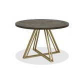 Athena Fumed Oak 4 Seater Circular Dining Table Athena Fumed Oak 4 Seater Circular Dining Table