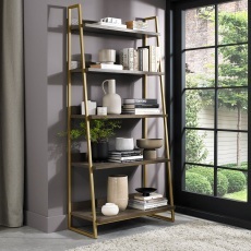 Athena Fumed Oak Open Display Athena Fumed Oak Open Display