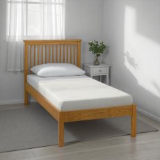 Atlanta Oak 90cm Low Footend Bedstead Atlanta Oak 90cm Low Footend Bedstead