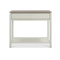 Bergen Grey Washed Oak & Soft Grey Console Table with Drawer