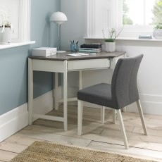 Bergen Grey Washed Oak & Soft Grey Corner Desk Bergen Grey Washed Oak & Soft Grey Corner Desk