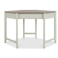 Bergen Grey Washed Oak & Soft Grey Corner Desk Bergen Grey Washed Oak & Soft Grey Corner Desk