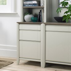 Bergen Grey Washed Oak & Soft Grey Filing Cabinet Bergen Grey Washed Oak & Soft Grey Filing Cabinet