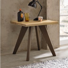 Cadell Aged Oak Lamp Table