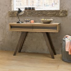 Cadell Aged Oak Console Table with Drawers