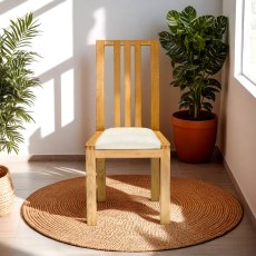 Ercol Bosco Dining Chair (Cream Fabric)