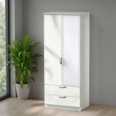 Camden 2ft6 2 Drawer Mirror Robe Camden 2ft6 2 Drawer Mirror Robe