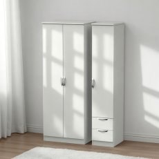 Camden Tall Triple Plain + Drawer Robe Camden Tall Triple Plain + Drawer Robe