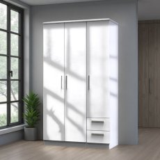 Knightsbridge Tall Triple Plain + Drawer Robe Knightsbridge Tall Triple Plain + Drawer Robe