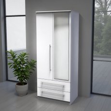 Sherwood 2ft6 2 Drawer Mirror Robe Sherwood 2ft6 2 Drawer Mirror Robe