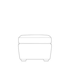 Westbridge Large Stool in Fabric Westbridge Large Stool in Fabric