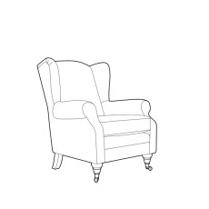 Heather Chair Non-Buttoned in Fabric Heather Chair Non-Buttoned in Fabric