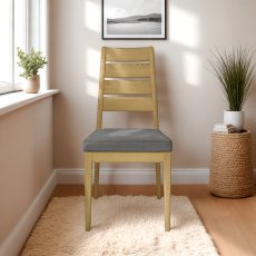 Ercol Romana Dining Chair in Fabric