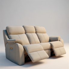 G Plan Kingsbury 3 Seater Double Recliner in Leather