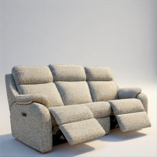 G Plan Kingsbury 3 Seater Curved Double Recliner in Fabric