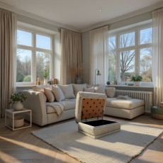 G Plan Malvern Storage Footstool in Fabric