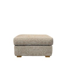 G Plan Seattle Footstool with Show Wood in Fabric