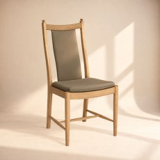 Ercol Penn Padded Back Dining Chair in Leather Ercol Penn Padded Back Dining Chair in Leather