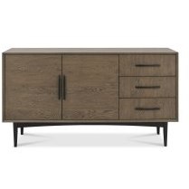 Vintage Weathered Oak Wide Sideboard
