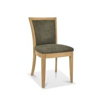 Chester Oak Upholstered Chair - Mocha Fabric (Pair) Chester Oak Upholstered Chair - Mocha Fabric (Pair)