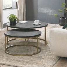 Chevron Peppercorn Ash Nest of Coffee Tables Chevron Peppercorn Ash Nest of Coffee Tables