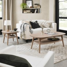 Dansk Scandi Oak Coffee Table with Shelf