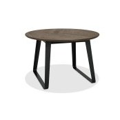 Emerson Weathered Oak & Peppercorn 4 Seater Circular Dining Table Emerson Weathered Oak & Peppercorn 4 Seater Circular Dining Table