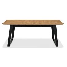 Emerson Rustic Oak & Peppercorn 4-6 Extension Dining Table Emerson Rustic Oak & Peppercorn 4-6 Extension Dining Table