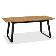 Emerson Rustic Oak & Peppercorn 6-8 Extension Dining Table Emerson Rustic Oak & Peppercorn 6-8 Extension Dining Table