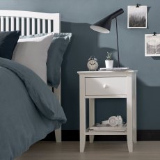 Ashby White 1 Drawer Nightstand Ashby White 1 Drawer Nightstand