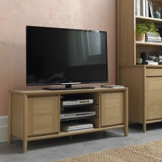 Bergen Oak Entertainment Unit