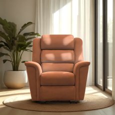 Colorado Small Power Recliner Armchair with USB Port Leather