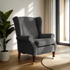 York Wing Chair in Fabric