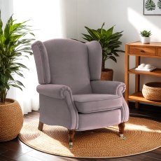 Chatsworth Power Recliner Wing Chair Rechargeable in Leather