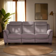 Manhattan 3 Seater Sofa Static in Leather
