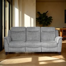Manhattan Double Power Recliner 3 Seater Sofa with USB Port Single Motors in Fabric