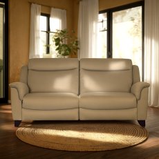 Manhattan Large 2 Seater Sofa Static in Leather