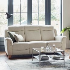 Manhattan Large 2 Seater Sofa Static in Leather
