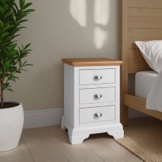 Hampstead Two Tone 3 Drawer Nightstand Hampstead Two Tone 3 Drawer Nightstand