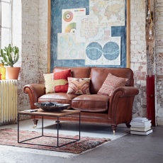 Burghley 2 Seater Sofa in Leather Burghley 2 Seater Sofa in Leather