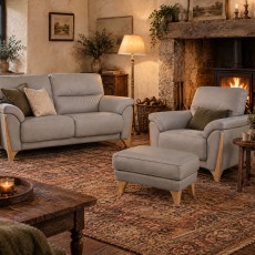 Ercol Enna Footstool in Leather Ercol Enna Footstool in Leather