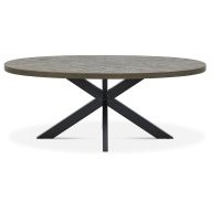Ellipse Fumed Oak 6 Seater Dining Table Ellipse Fumed Oak 6 Seater Dining Table