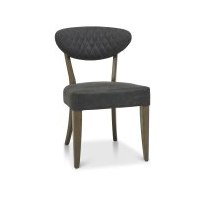 Ellipse Fumed Oak Upholstered Chair (Pair) Ellipse Fumed Oak Upholstered Chair (Pair)