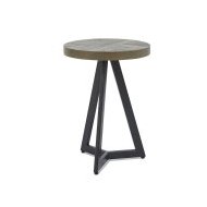 Ellipse Fumed Oak Lamp Table Ellipse Fumed Oak Lamp Table